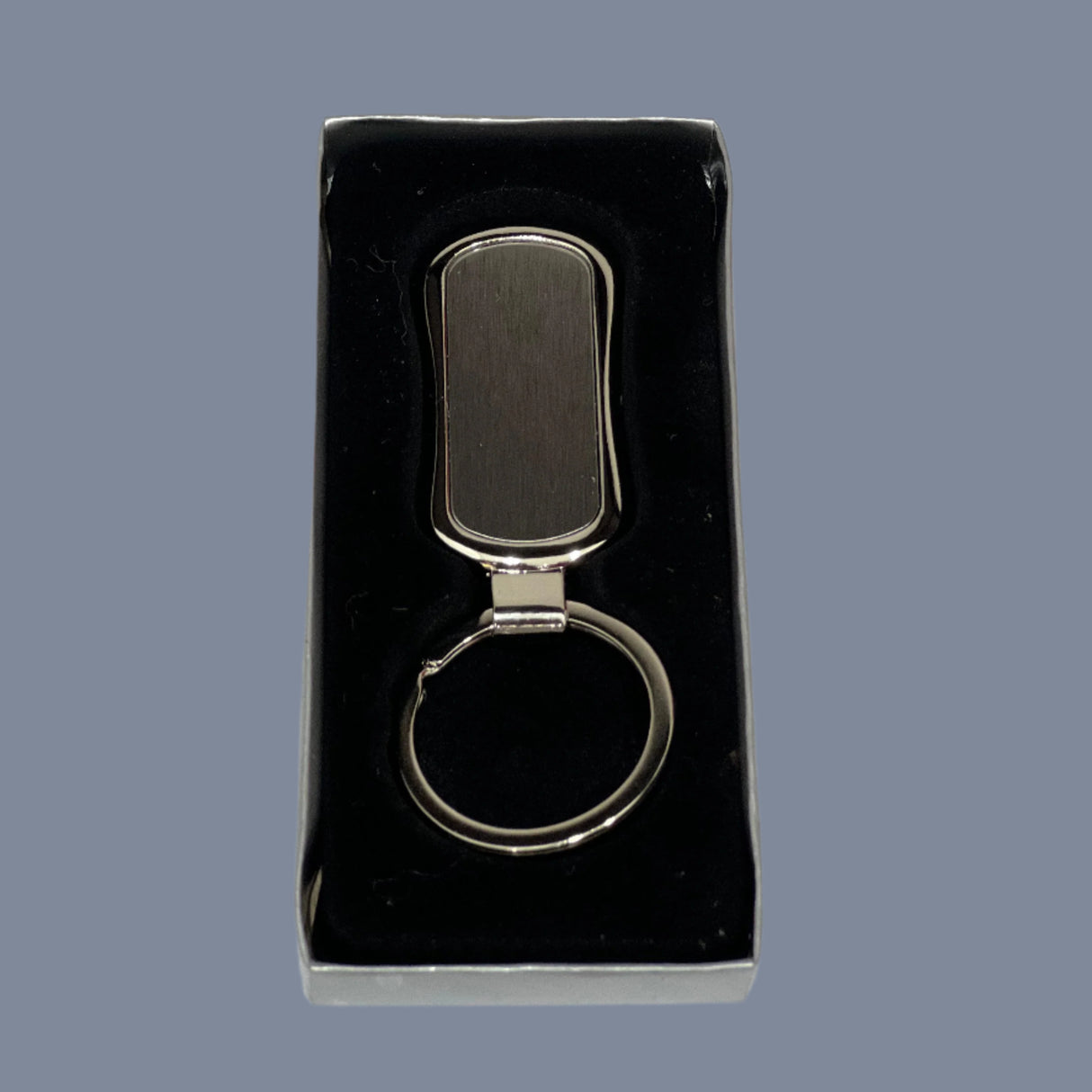 METAL KEYCHAI RECTANGULAR OVAL SHAPE
