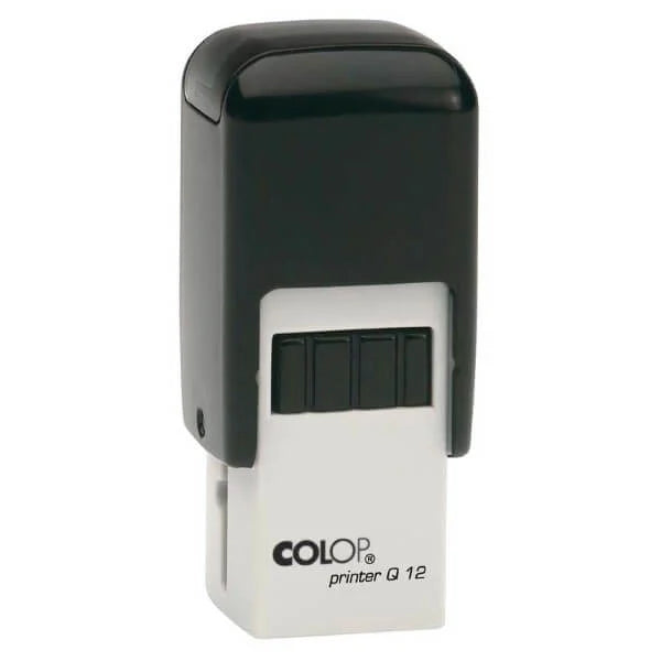 Stamp Printer Q 12 – Custom Self‑Inking Mini Square Stamp (12×12 mm) | Raifa Print Qatar