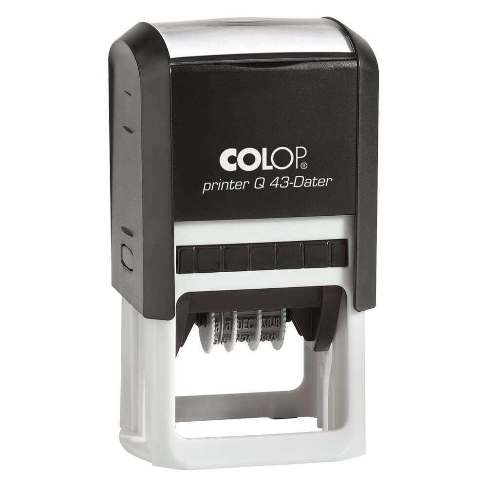 Stamp Printer Q 43‑Dater – Custom Self‑Inking Date Stamp (43×43 mm)