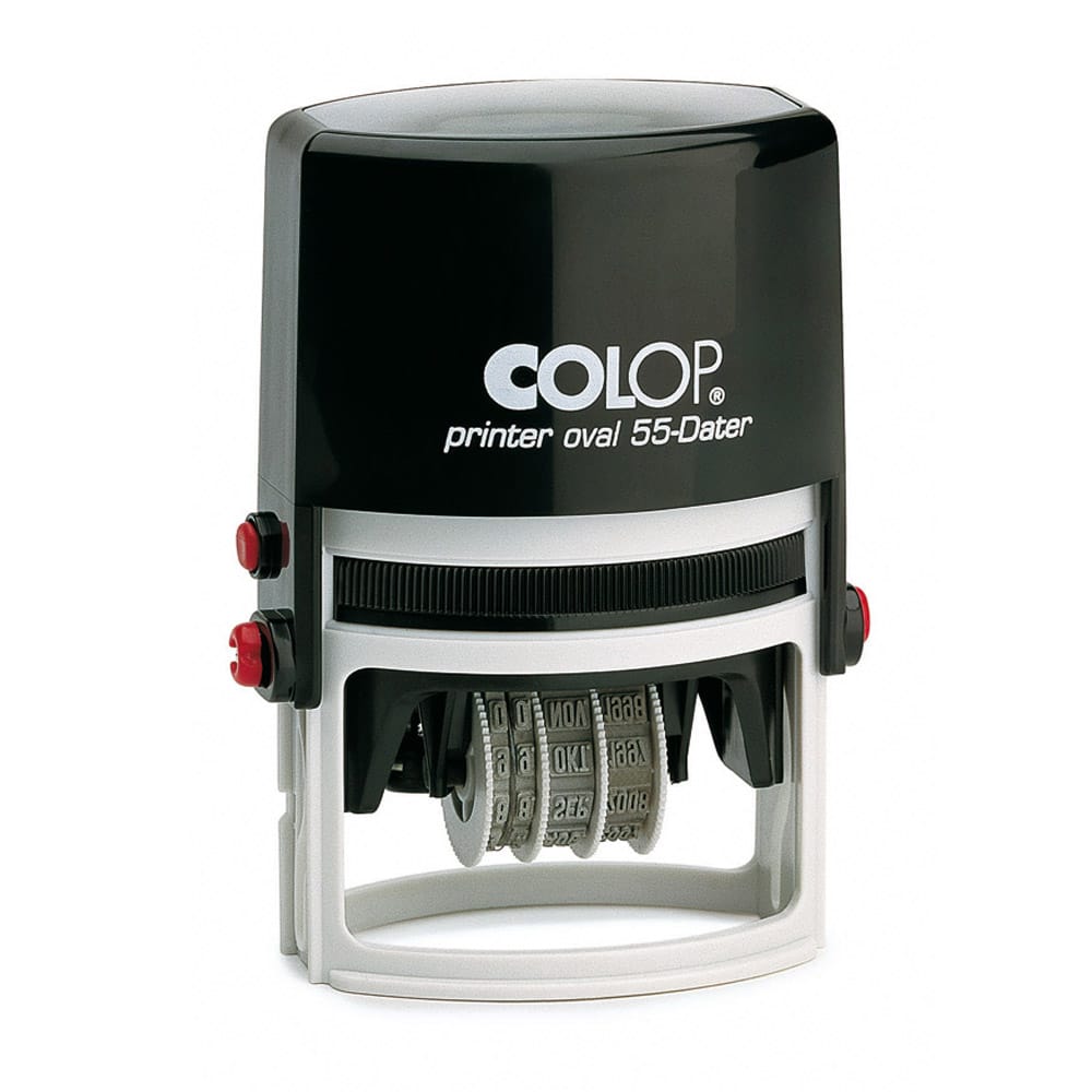 Stamp Printer Oval 55-Dater – Custom Oval Date Stamp (35×55 mm)