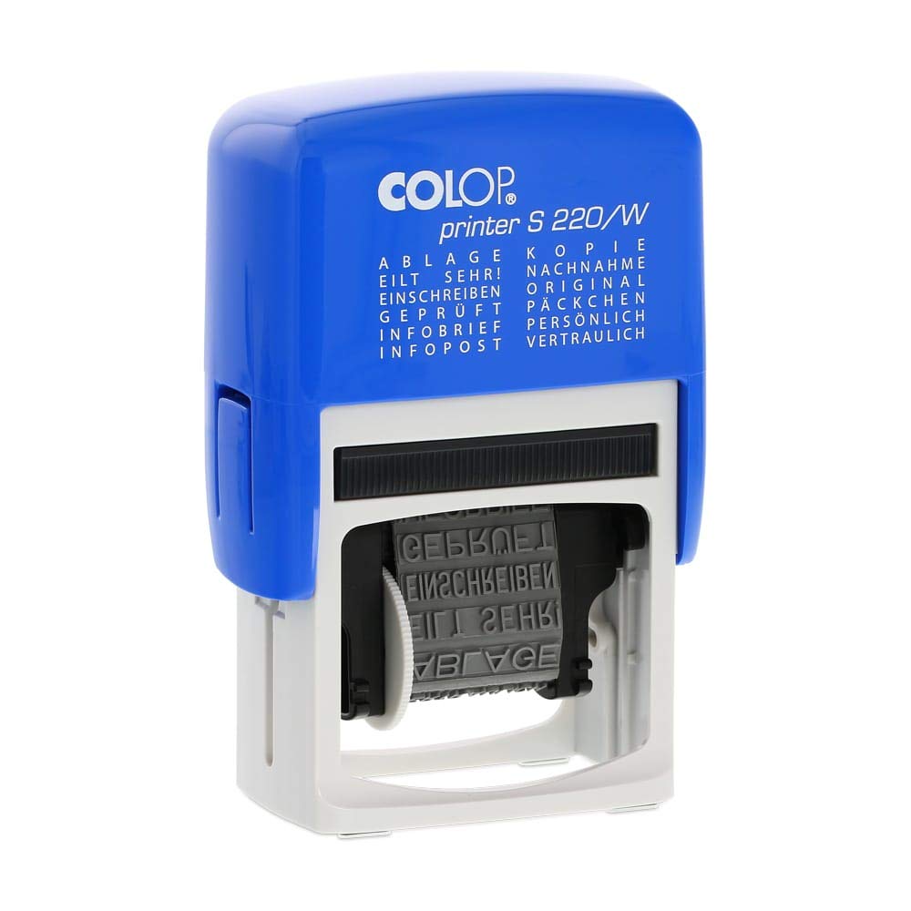 Stamp Printer S 220/W – Slim White Self-Inking Stamp