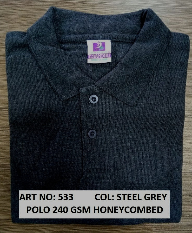 POLO Sandhu Honeycomb 240 – Premium Polo T-Shirt in Doha, Qatar