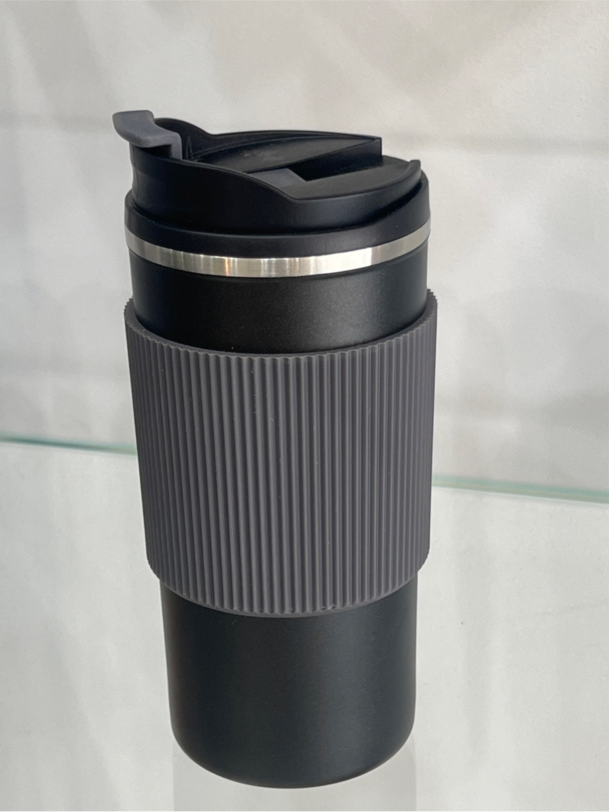 Teleios Tumbler with Silicone Grip Black (372 BK) – Custom Logo Printing | Raifa Print Qatar