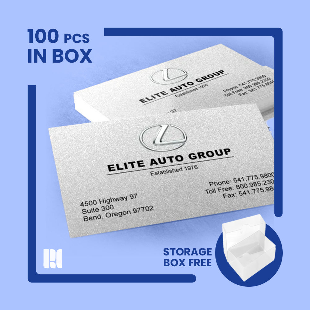 Pearl Business Cards (Ice Silver)