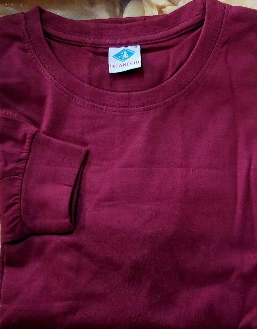 Round Neck D. Sandhu Heavy Full Sleeves – Premium T-Shirt in Doha, Qatar