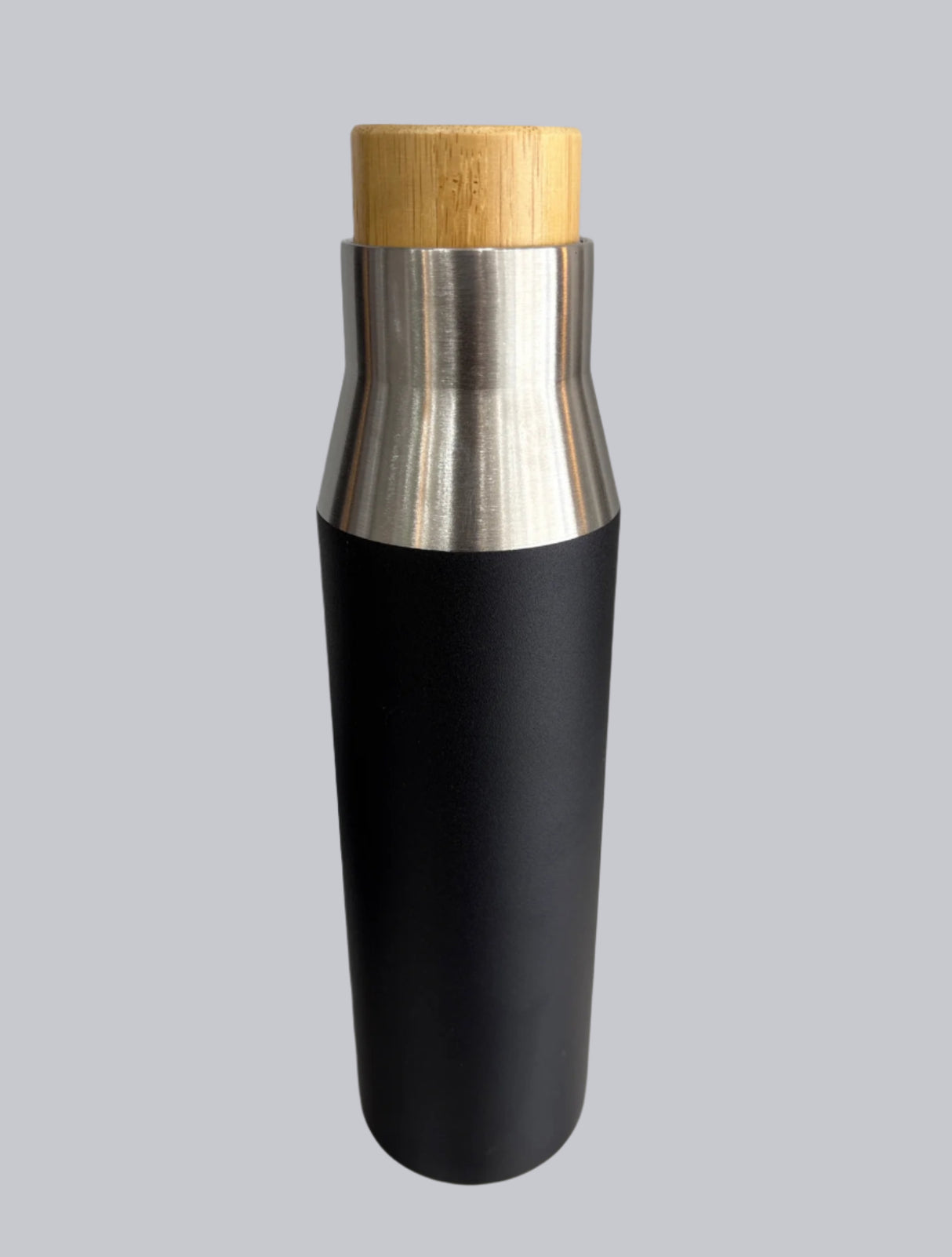 Quench Vacuum Bottle with Bamboo Lid Black (429 BK) – Custom Logo Printing | Raifa Print Qatar