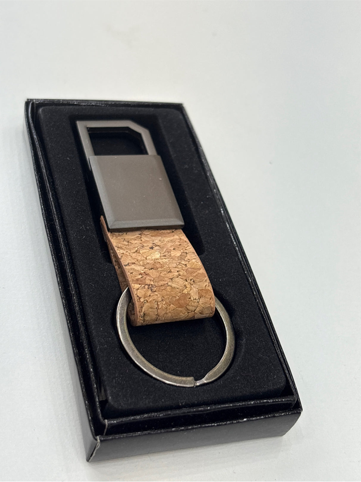 RPET Keychain with Hook Cyan (11530 CK) – Custom Logo Printing | Raifa Print Qatar