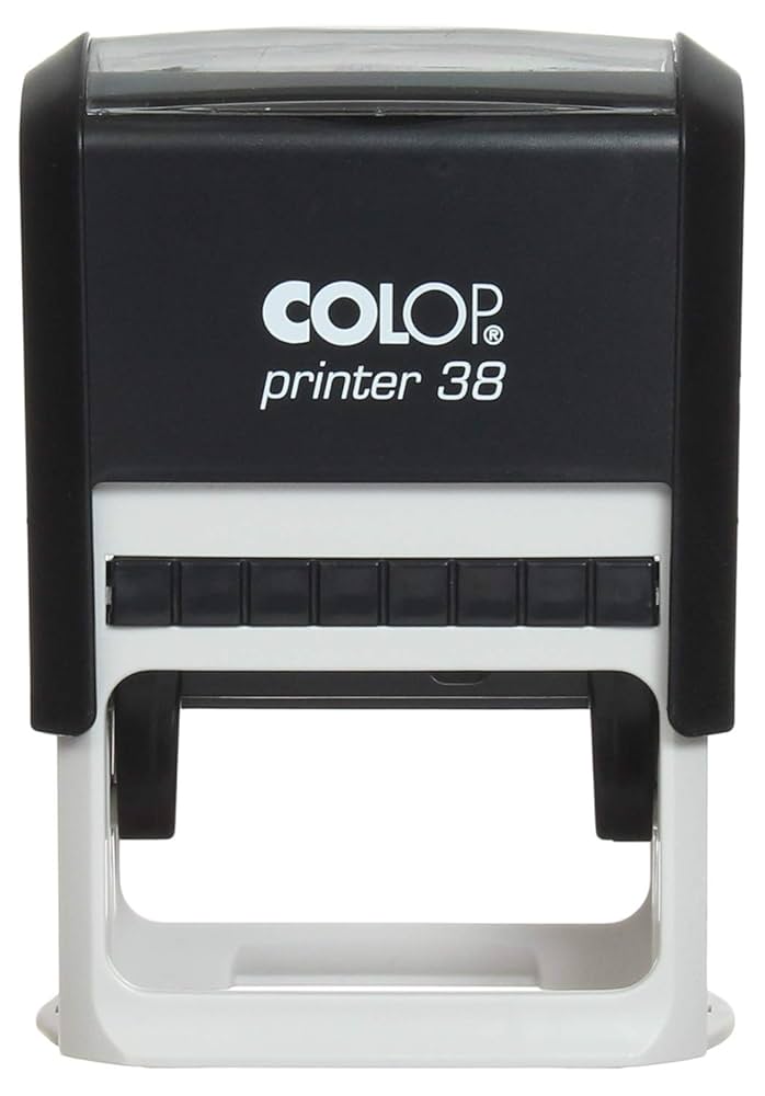 Stamp Printer 38 – Custom Self‑Inking Stamp (33×56 mm) | Raifa Print Qatar