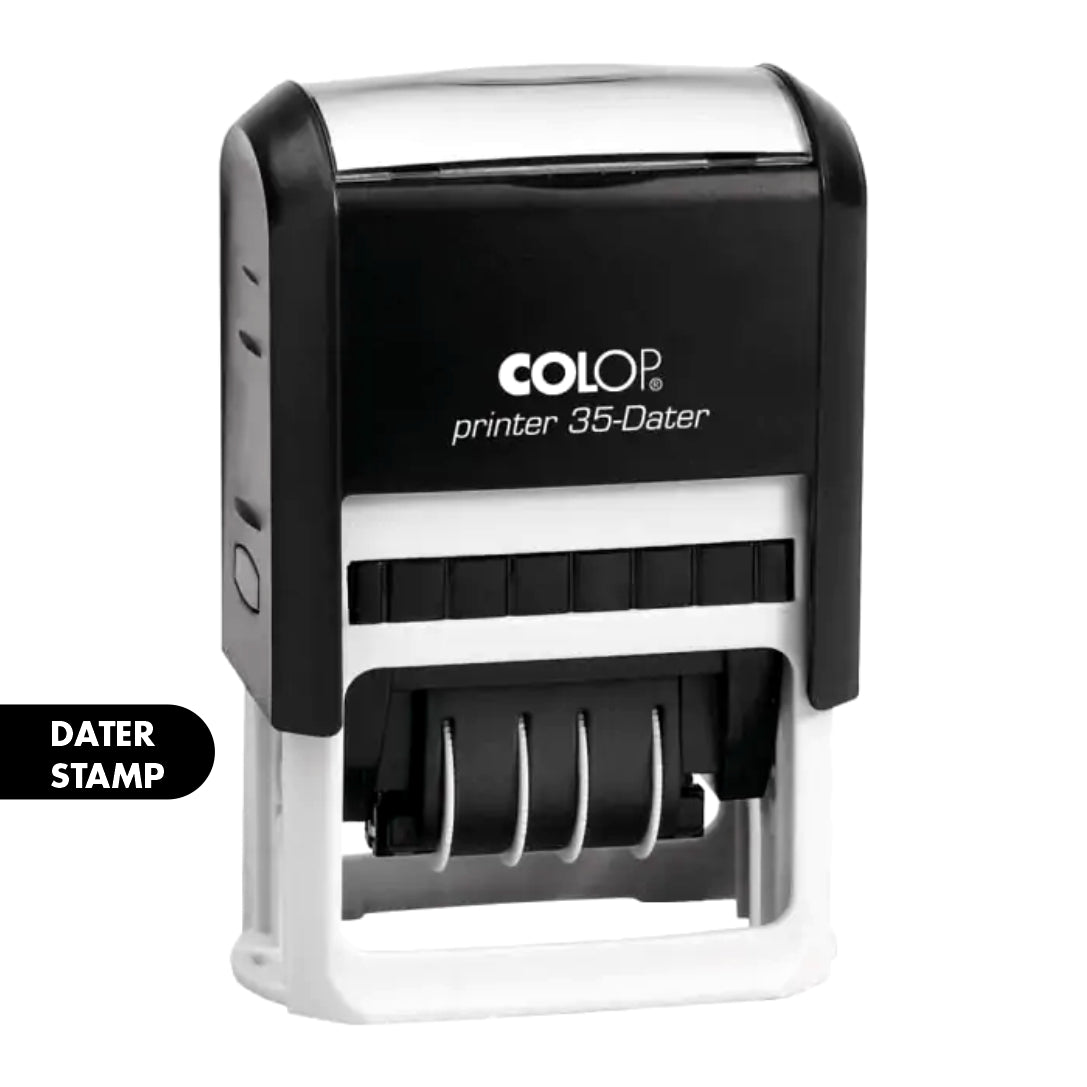 Stamp Printer 35‑Dater – Custom Self‑Inking Date Stamp (30×50 mm)