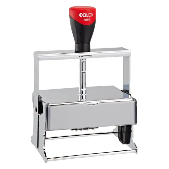 STAMP 3960 Double Date – Extra Large Dual-Date Self-Inking Stamp 55 x 106mm